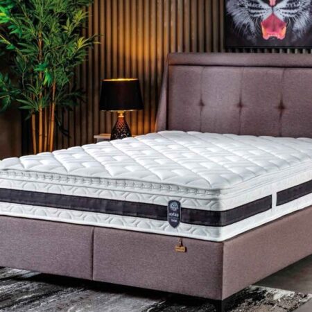 90х190 см Тапицирана спалня с матрак HITHIT PREMIUM