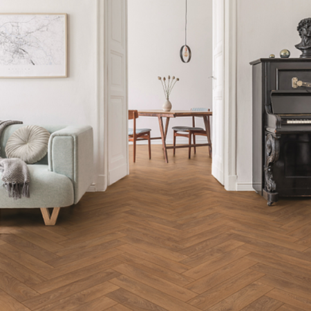 Alternative view of ЛАМИНИРАН ПАРКЕТ HERRINGBONE 8573 8мм 32/AC5/4V ФУГА ДЪБ ХАРЛЕХ