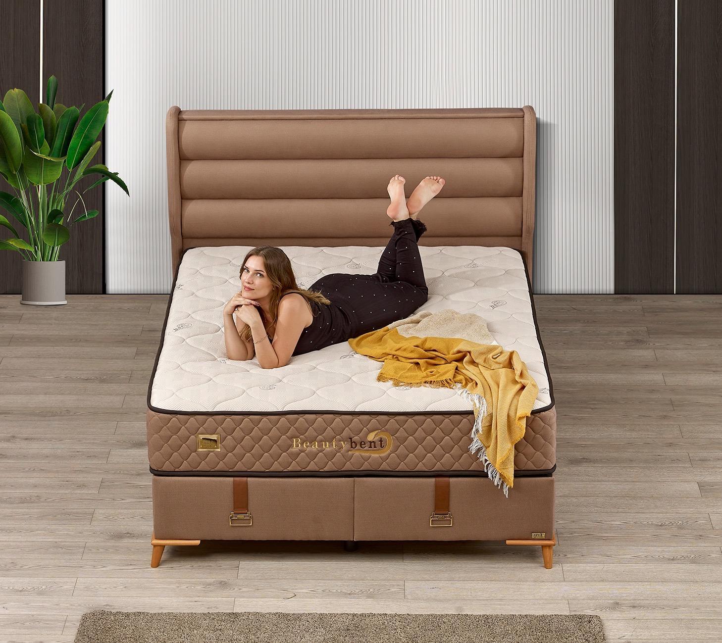 Тапицирана спалня с матрак 100*200 см BEAUTY BENTH - Image 4